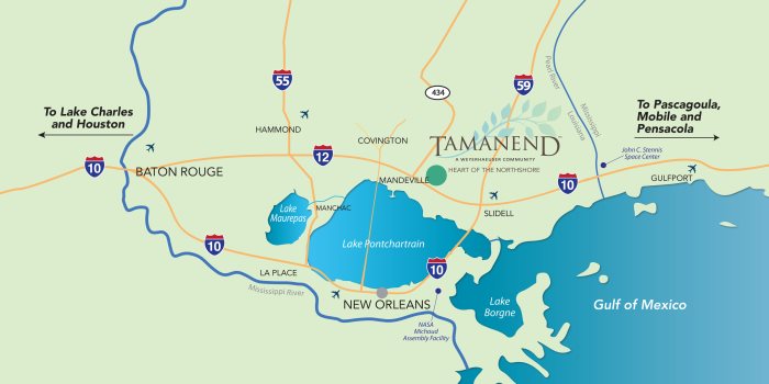Tamanend Location Map