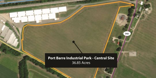Port Barre Industrial Park - Central Site Aerial Map